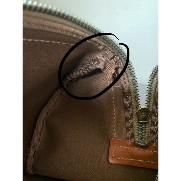 Vintage Céline Macadam Duffle Bag Large Travel Boston Weekender w/Lock & Key - Picture 12 of 16